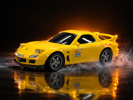Mazda RX-7, autko RC do driftu, poślizg