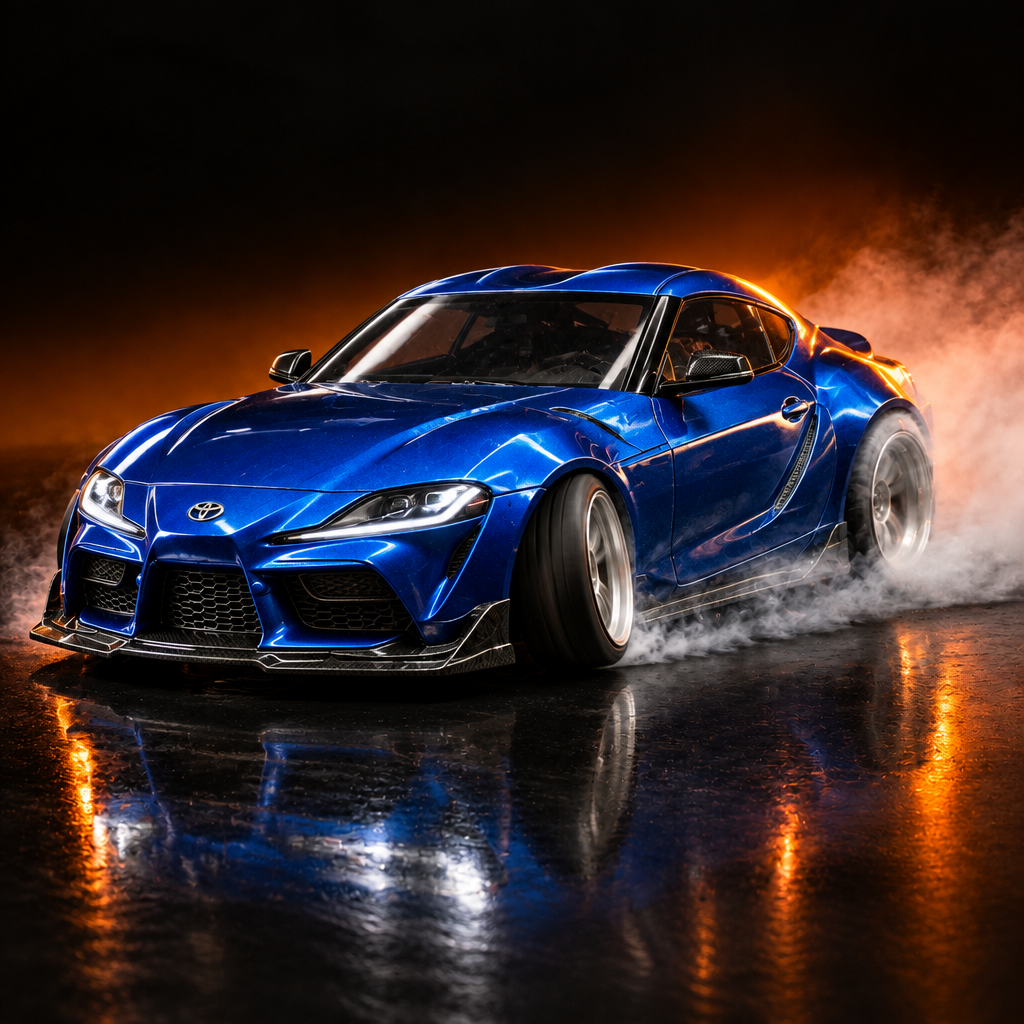 Toyota Supra MK5 RC do driftu, poslizg